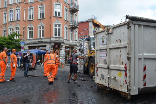 Protest rallies in Hamburg