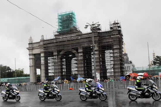 Moscow transport day