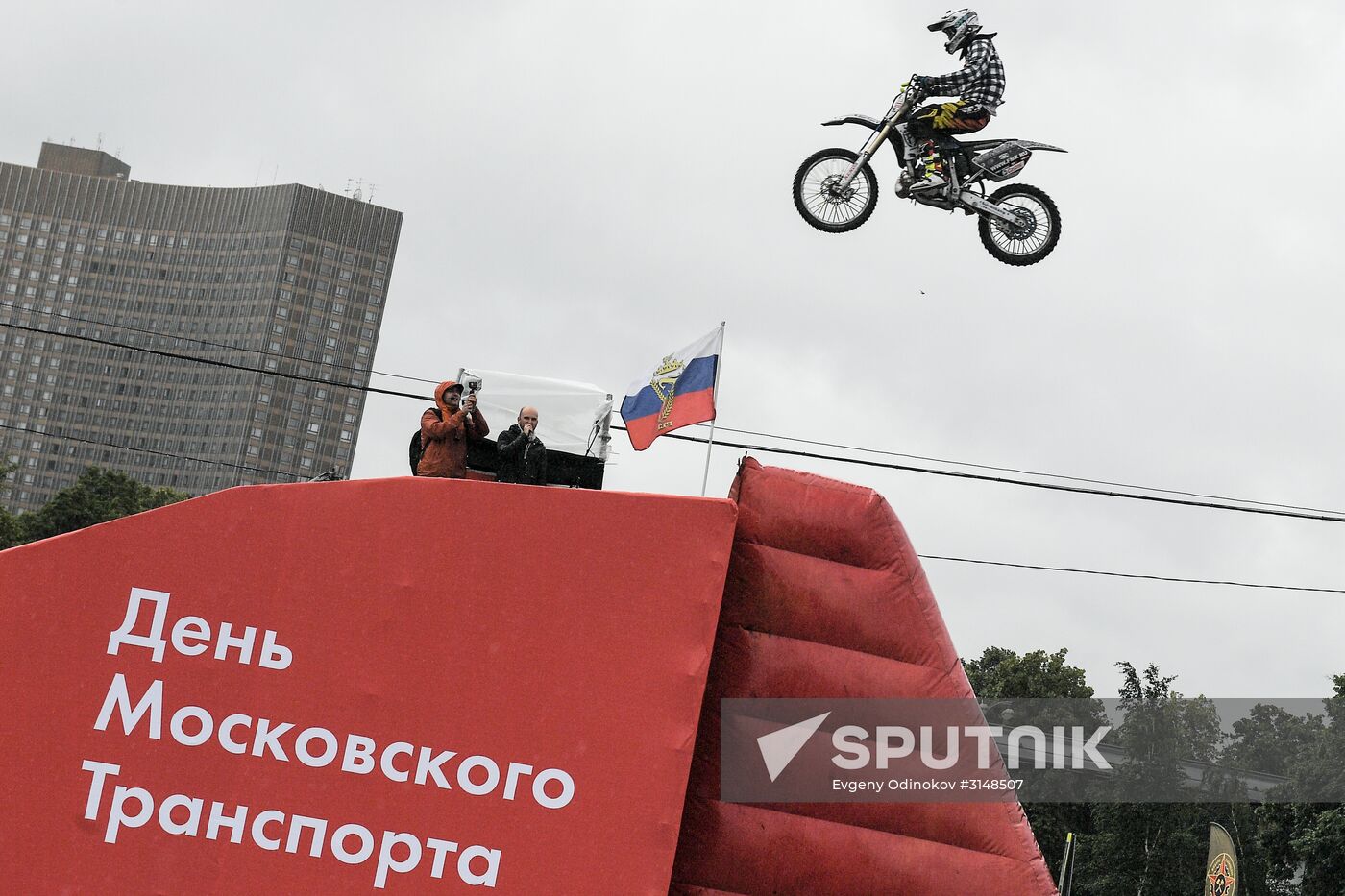 Moscow transport day