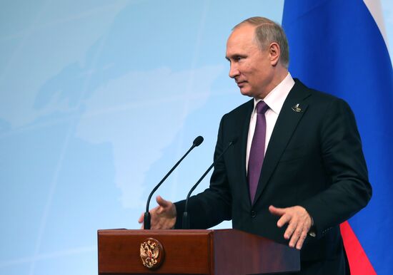 President Vladimir Putin attends G20 summit in Hamburg