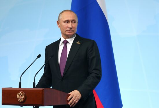 President Vladimir Putin attends G20 summit in Hamburg