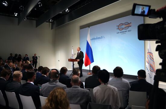 President Vladimir Putin attends G20 summit in Hamburg