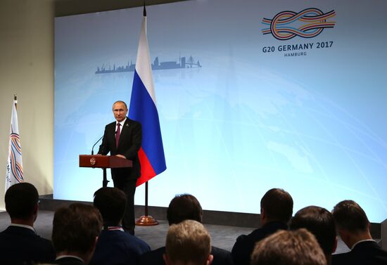 President Vladimir Putin attends G20 summit in Hamburg