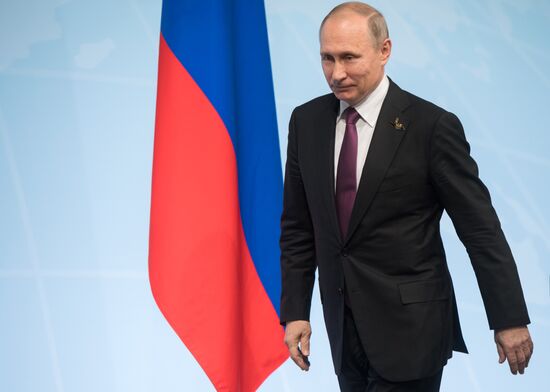 President Vladimir Putin attends G20 summit in Hamburg
