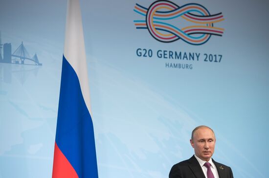 President Vladimir Putin attends G20 summit in Hamburg