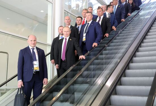 President Vladimir Putin attends G20 summit in Hamburg