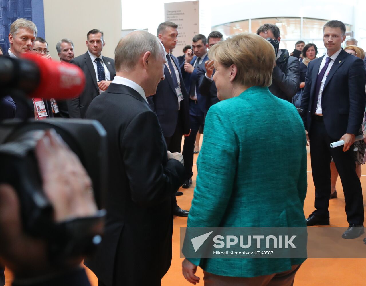 President Vladimir Putin attends G20 summit in Hamburg