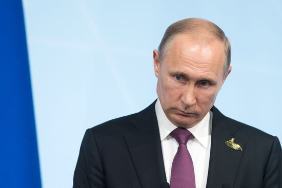 President Vladimir Putin attends G20 summit in Hamburg