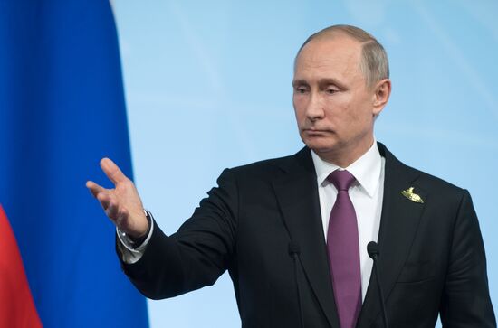 President Vladimir Putin attends G20 summit in Hamburg