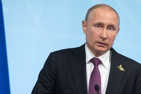 President Vladimir Putin attends G20 summit in Hamburg