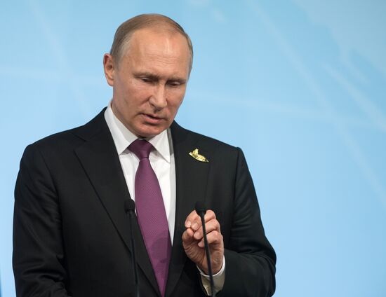 President Vladimir Putin attends G20 summit in Hamburg