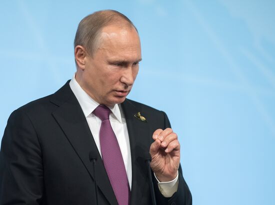 President Vladimir Putin attends G20 summit in Hamburg