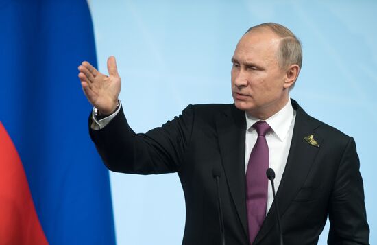 President Vladimir Putin attends G20 summit in Hamburg