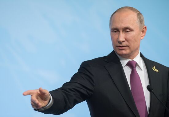 President Vladimir Putin attends G20 summit in Hamburg