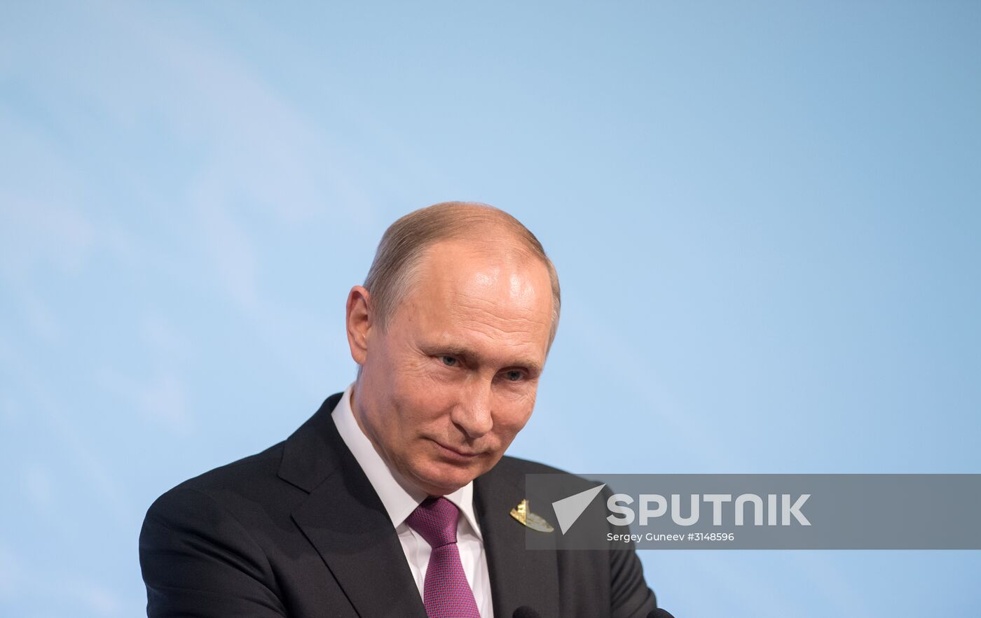President Vladimir Putin attends G20 summit in Hamburg