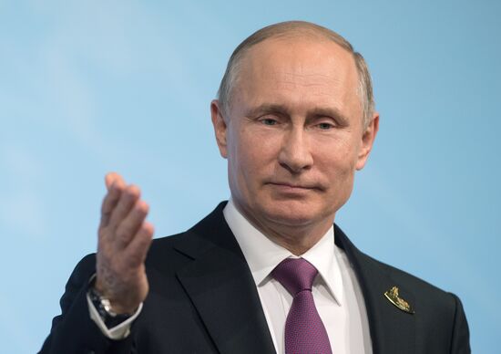 President Vladimir Putin attends G20 summit in Hamburg