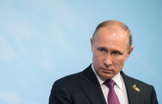 President Vladimir Putin attends G20 summit in Hamburg