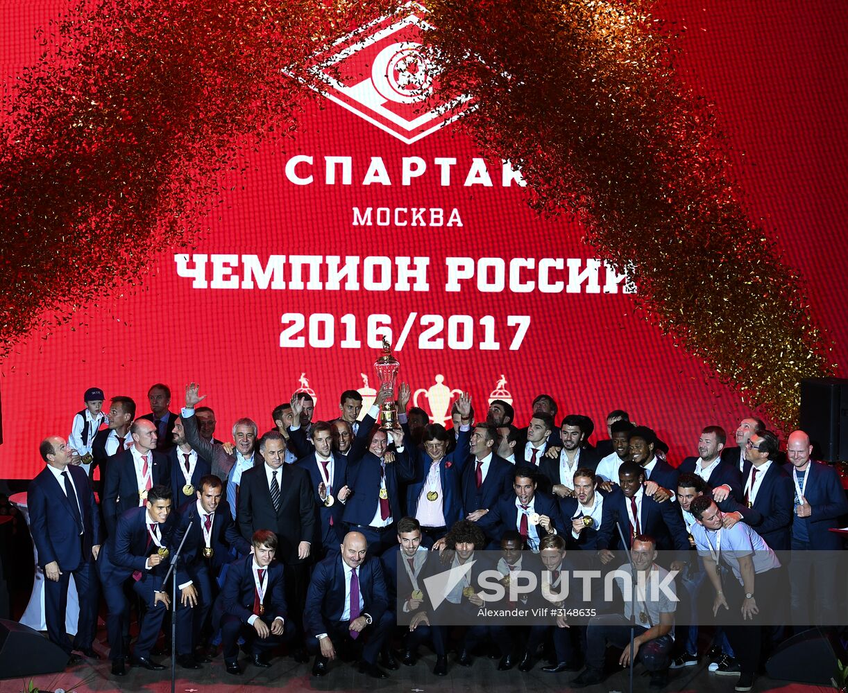 Honoring of FC Spartak, Russian football champion