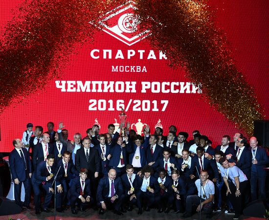 Honoring of FC Spartak, Russian football champion