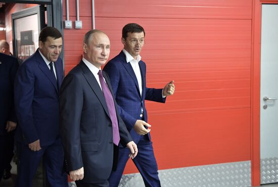 Russian President Vladimir Putin visits Yekaterinburg