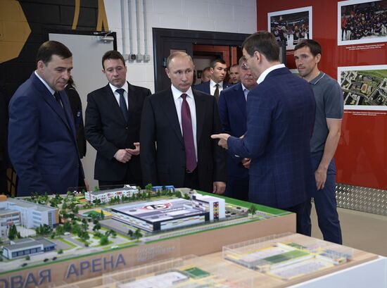 Russian President Vladimir Putin visits Yekaterinburg