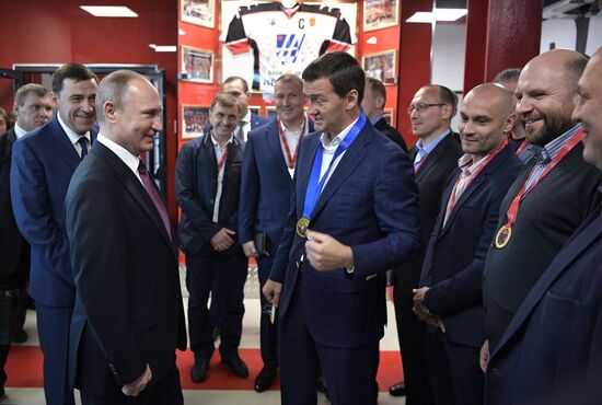 Russian President Vladimir Putin visits Yekaterinburg