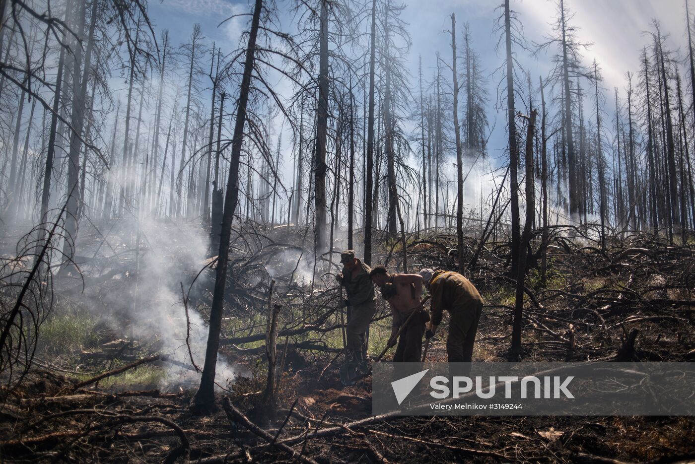 Forest fires in Buryatia