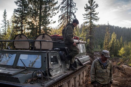 Forest fires in Buryatia