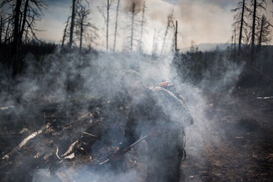 Forest fires in Buryatia