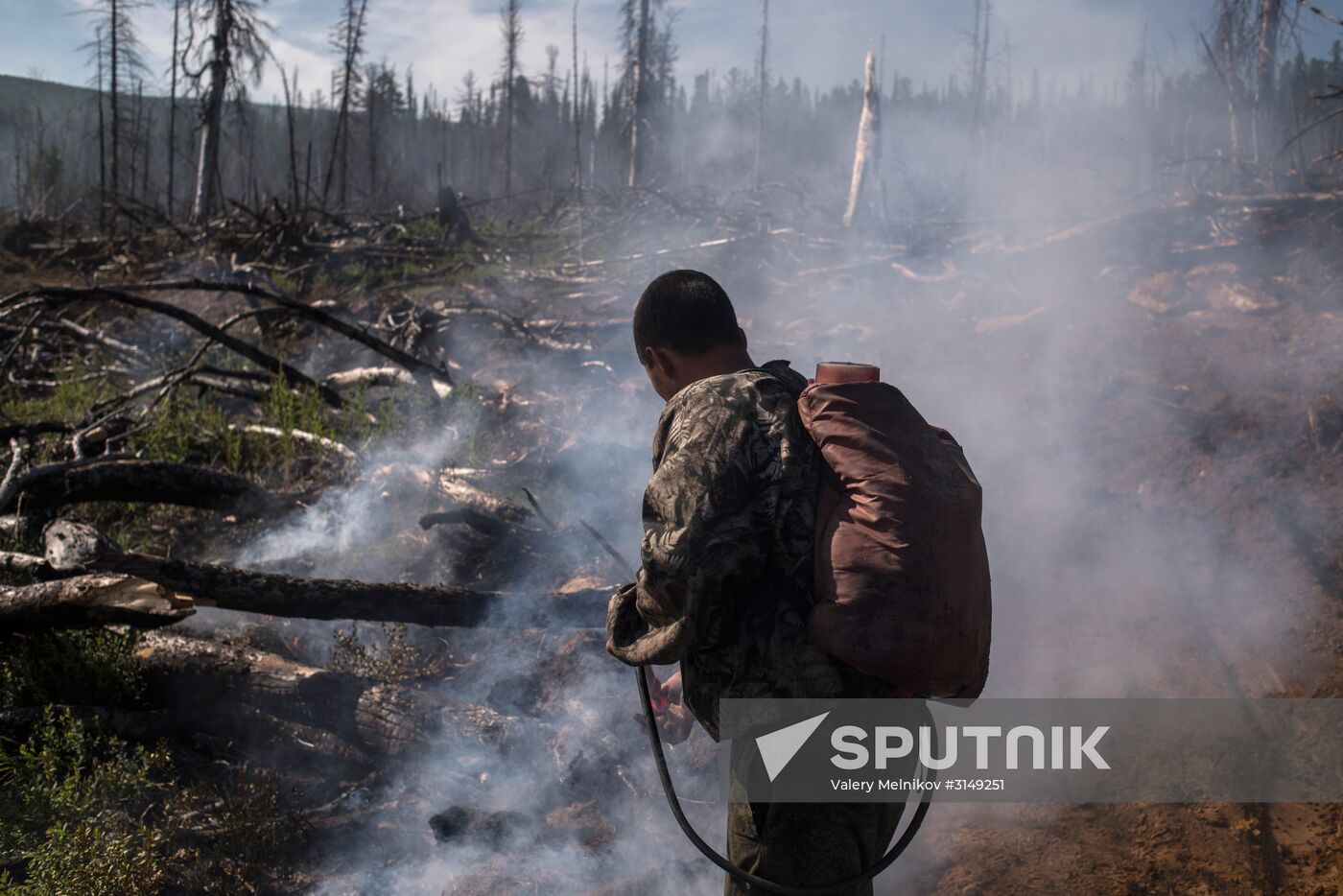 Forest fires in Buryatia