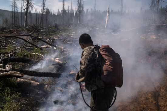 Forest fires in Buryatia