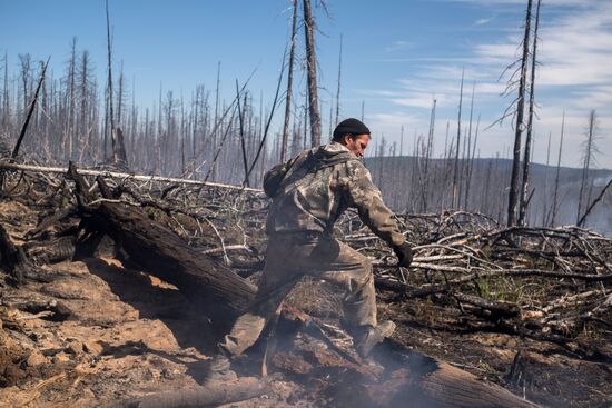 Forest fires in Buryatia