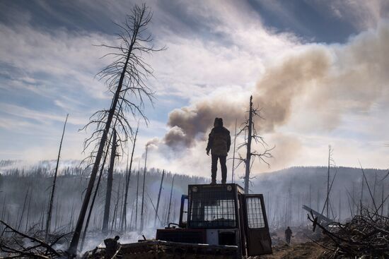Forest fires in Buryatia