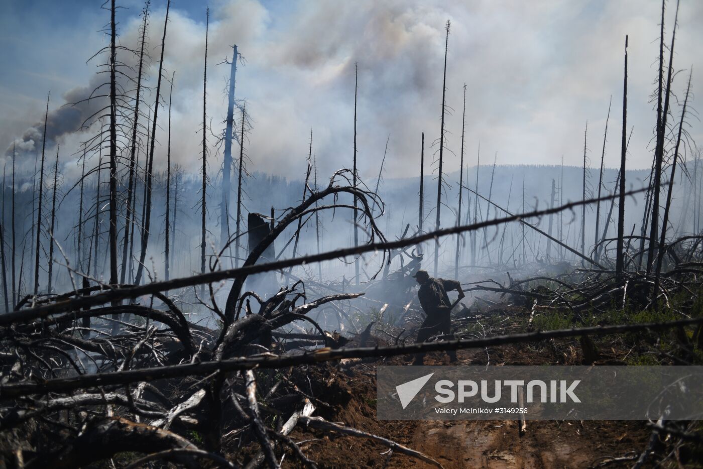 Forest fires in Buryatia