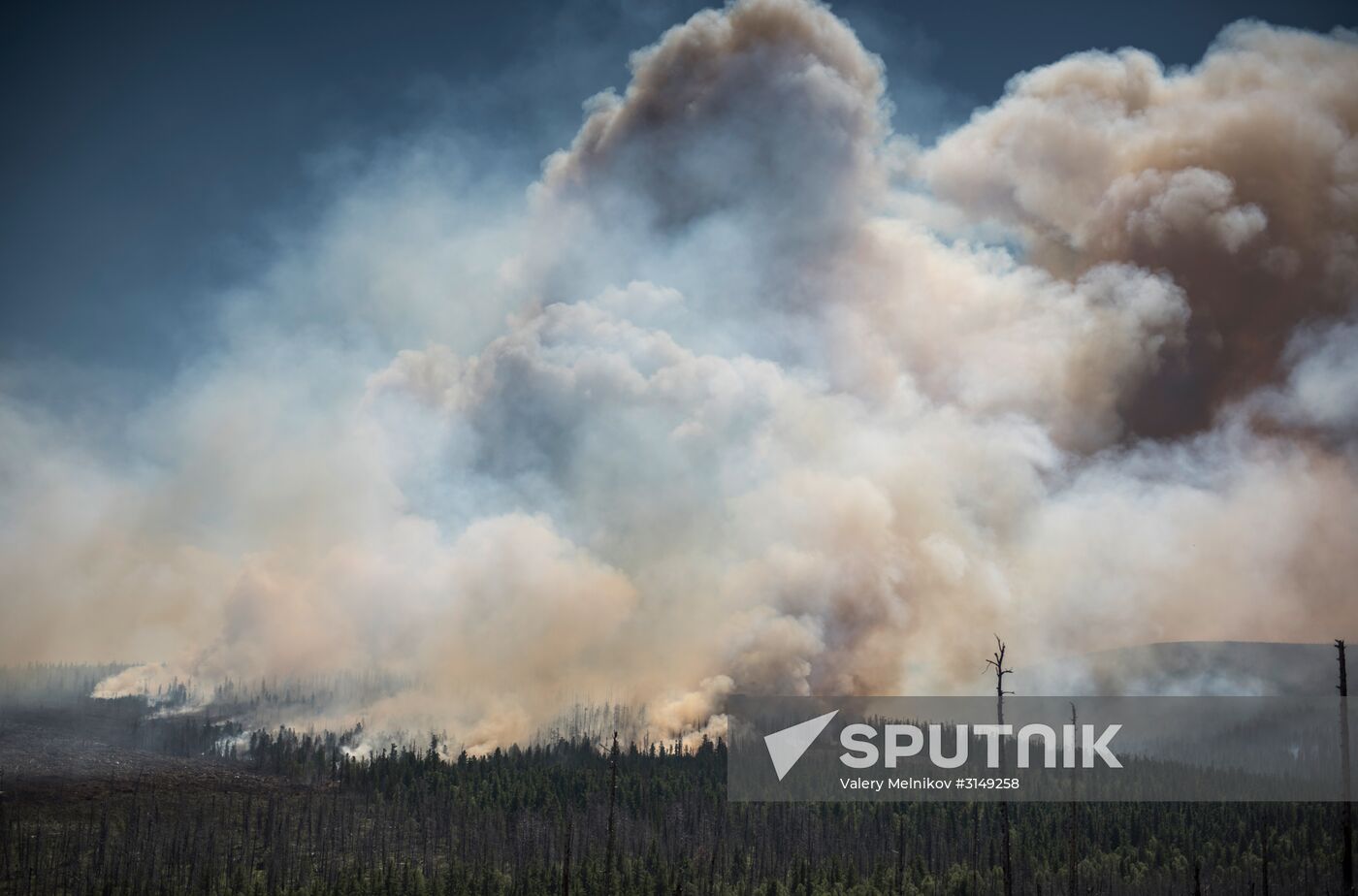 Forest fires in Buryatia