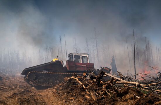 Forest fires in Buryatia