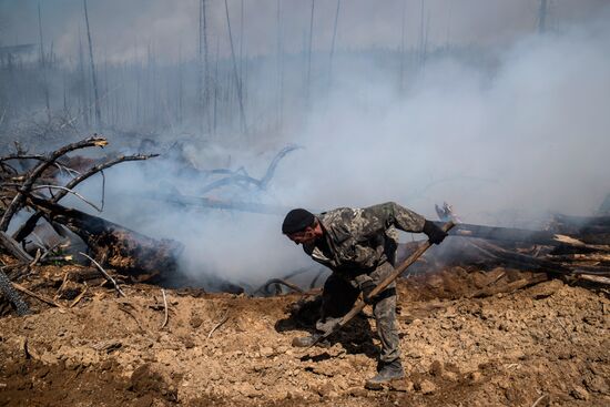 Forest fires in Buryatia