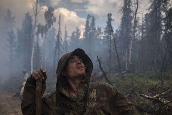 Forest fires in Buryatia