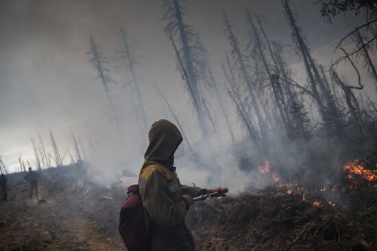 Forest fires in Buryatia
