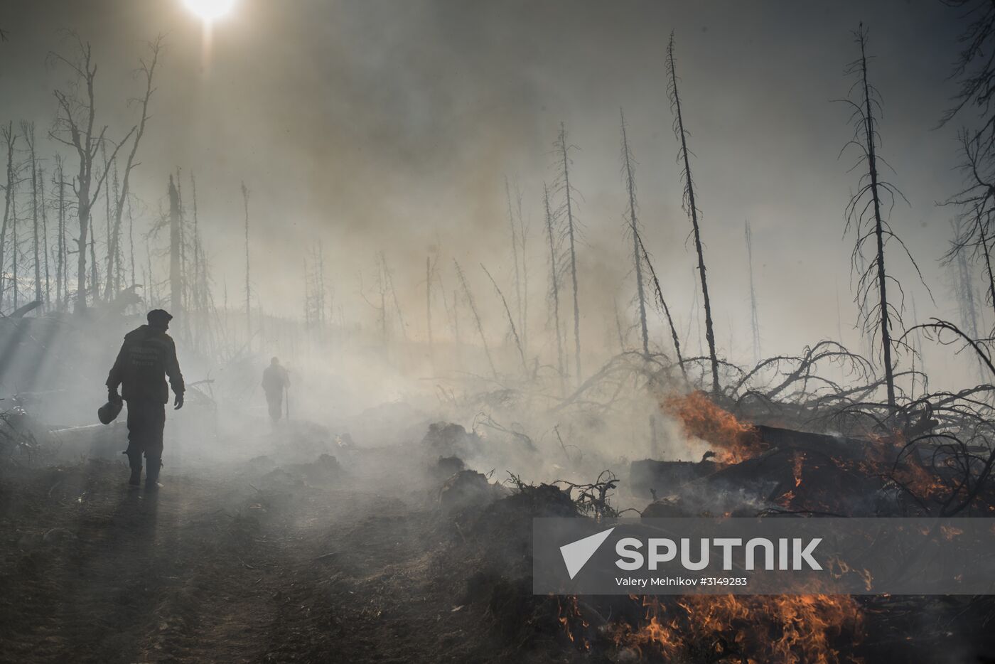 Forest fires in Buryatia