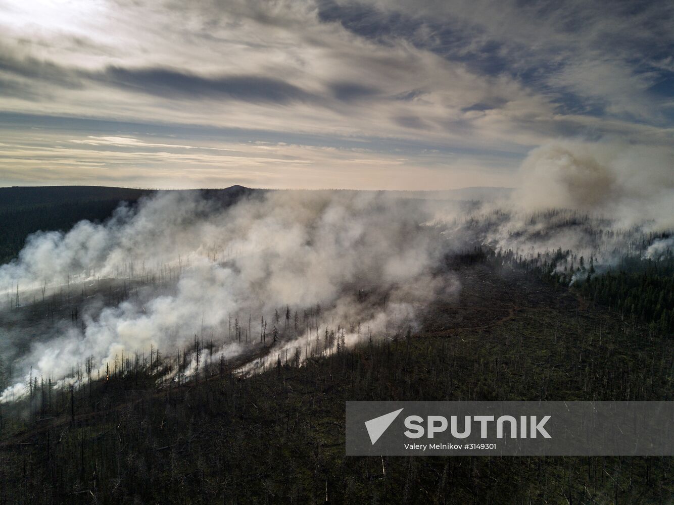 Forest fires in Buryatia