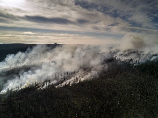 Forest fires in Buryatia