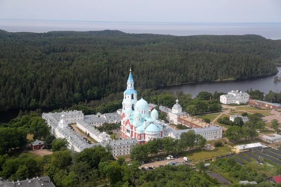Russian President Vladimir Putin's working trip to Republic of Karelia (Valaam)