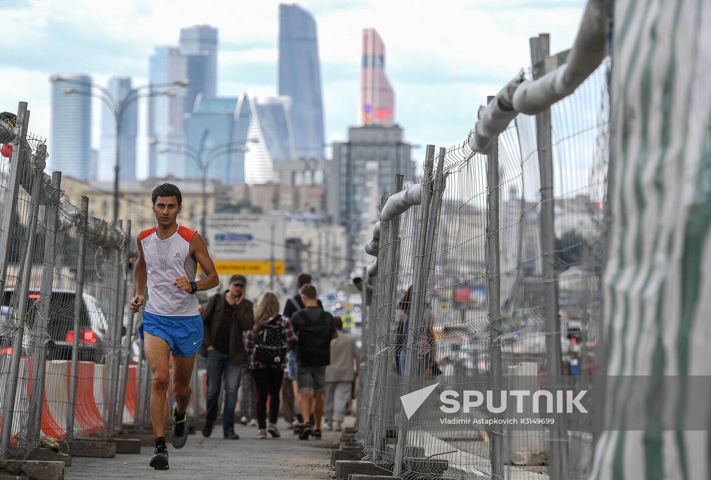Street repairs in Moscow