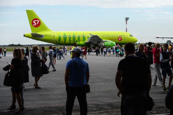 Tolmachevo Airport in Novosibirsk