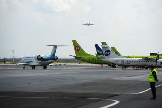 Tolmachevo Airport in Novosibirsk