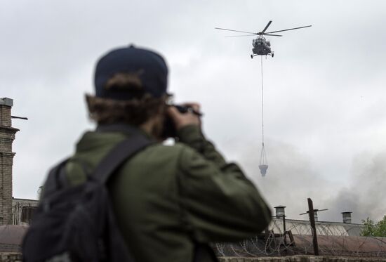 Fire at Kirov Plant in St. Petersburg