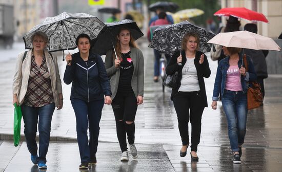 Rain in Moscow