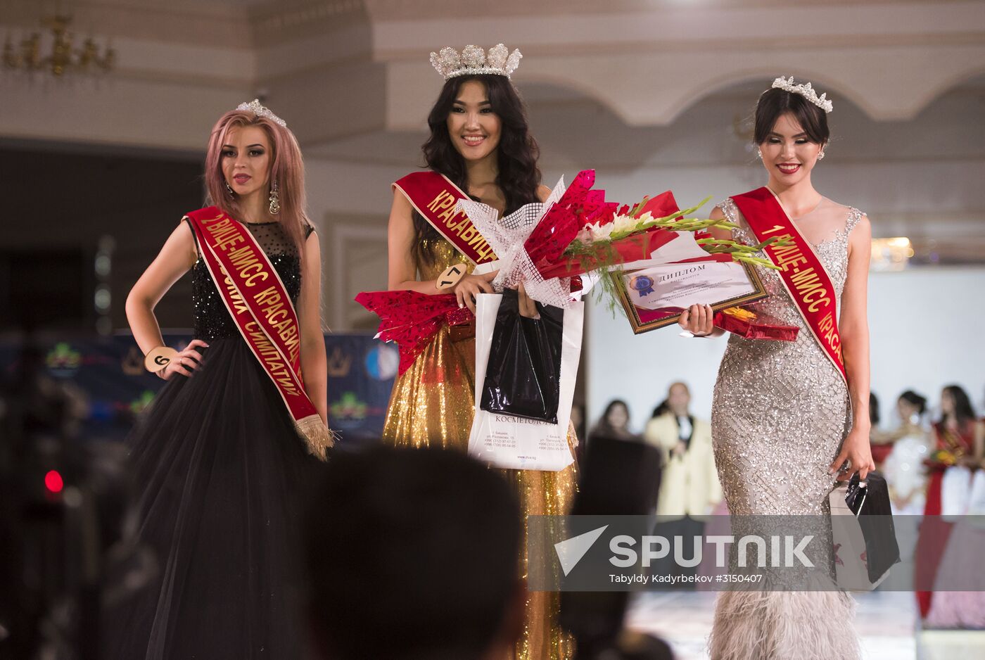 Beauty of Kyrgyzstan beauty pageant in Bishkek
