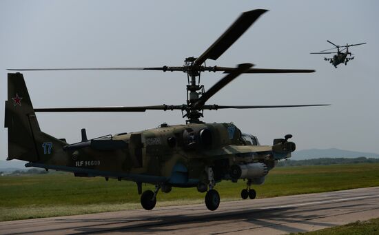 Tactical flight training in Primorye Territory